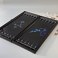 Нарди скляні зі знаком зодіаку 61×27×5 см подарункові, фото 3