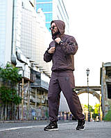 Тактичний спортивний костюм Stone Island штани кофта-краш Комплект Стон Айленд коричневий