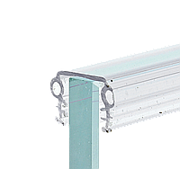 Уплотнитель жесткий для стекла душевой кабины П-образный ( ФС20) 8 мм