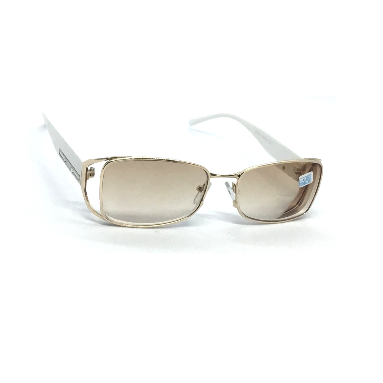 Жіночі металеві окуляри 2031-1 з тонованою лінзою