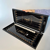 Нарди зі скла Феміда 61×27×5см подарунок для адвоката, фото 3