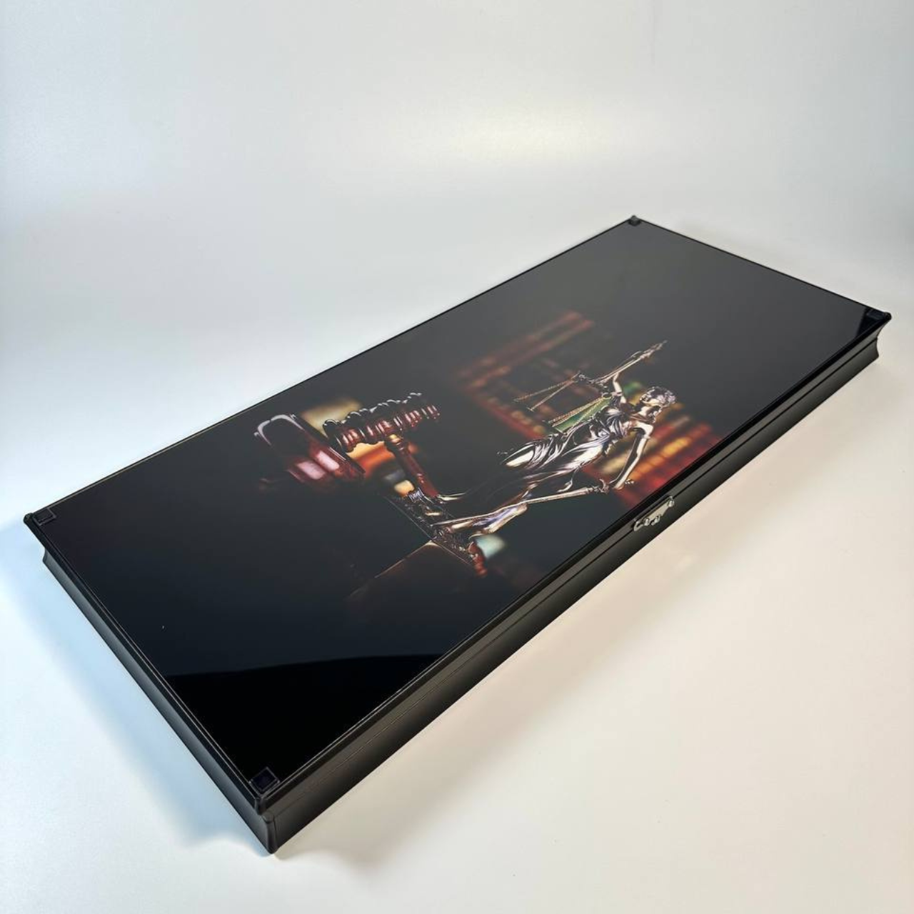 Нарди зі скла Феміда 61×27×5см подарунок для адвоката, фото 1