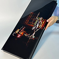 Нарди зі скла Феміда 61×27×5см подарунок для адвоката, фото 4