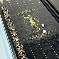 Нарди зі скла Феміда 61×27×5см подарунок для адвоката, фото 5