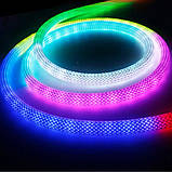 Гнучкий неон 5 м Розумна неонова LED стрічка луската з пультом у вигляді каната, фото 7