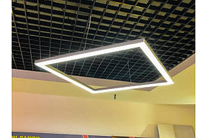 Сучасний led світильник квадрат 1000×1000 мм 136W 17300lm 4500K з виносним блоком живлення