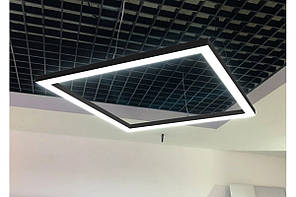 Світлодіодний світильник квадра 136Вт 17300Лм 6000K чорний, виносний БЖ