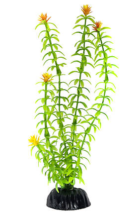 Рослина штучна, PLK 135-3, 20 см. Зелена декорація для акваріума., фото 1