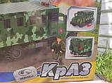 Конструктор IBLOCK PL-921-444 Армія ЗСУ КрАЗ 243 деталей 2 фігурки, фото 4