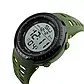 Годинник Skmei 1167AG Army Green | Спортивний водостійкий годинник з підсвіткою та будильником, хакі, фото 5