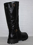 Чоботи шкіряні зимові великого розміру, чоботи від виробника модель ВБ23-281-9, фото 4