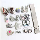 Набір для волосся для дівчинки в подарунковій упаковці на 18 шт 6 кольорів, фото 6