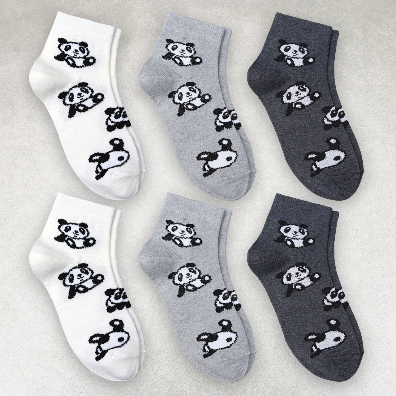 Шкарпетки жіночі 6 пар «Панда» середньої висоти розмір 36-40 арт. 307.6, фото 1