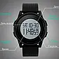 Годинник Skmei 1206BKWT Black/White | Чоловічий цифровий годинник з підсвіткою і секундоміром, водонепроникний унісекс годинник, фото 5