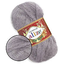 Alize Kid Mohair50, Тала Вода/Сірий No52