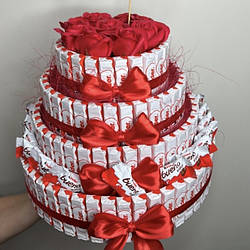 Торт з цукерок Kinder солодкий подарунок на День народження