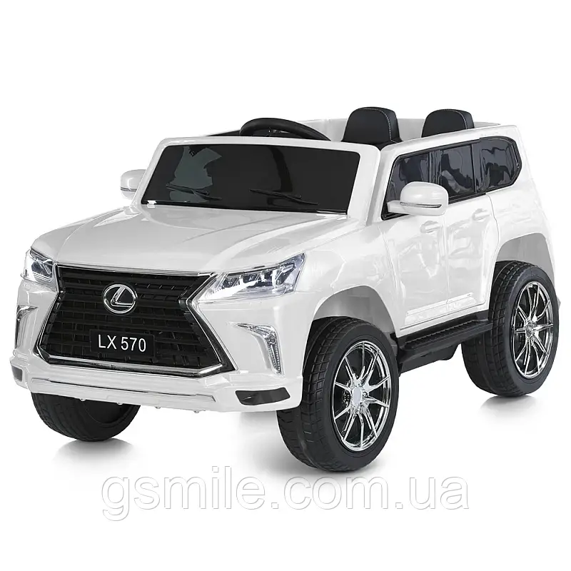 Дитячий електромобіль джип Lexus LX 570 (2x35W,12V7A) White