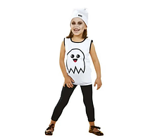 Костюм для Хелловін для дівчинки Привид 2-4 роки чорно-білий