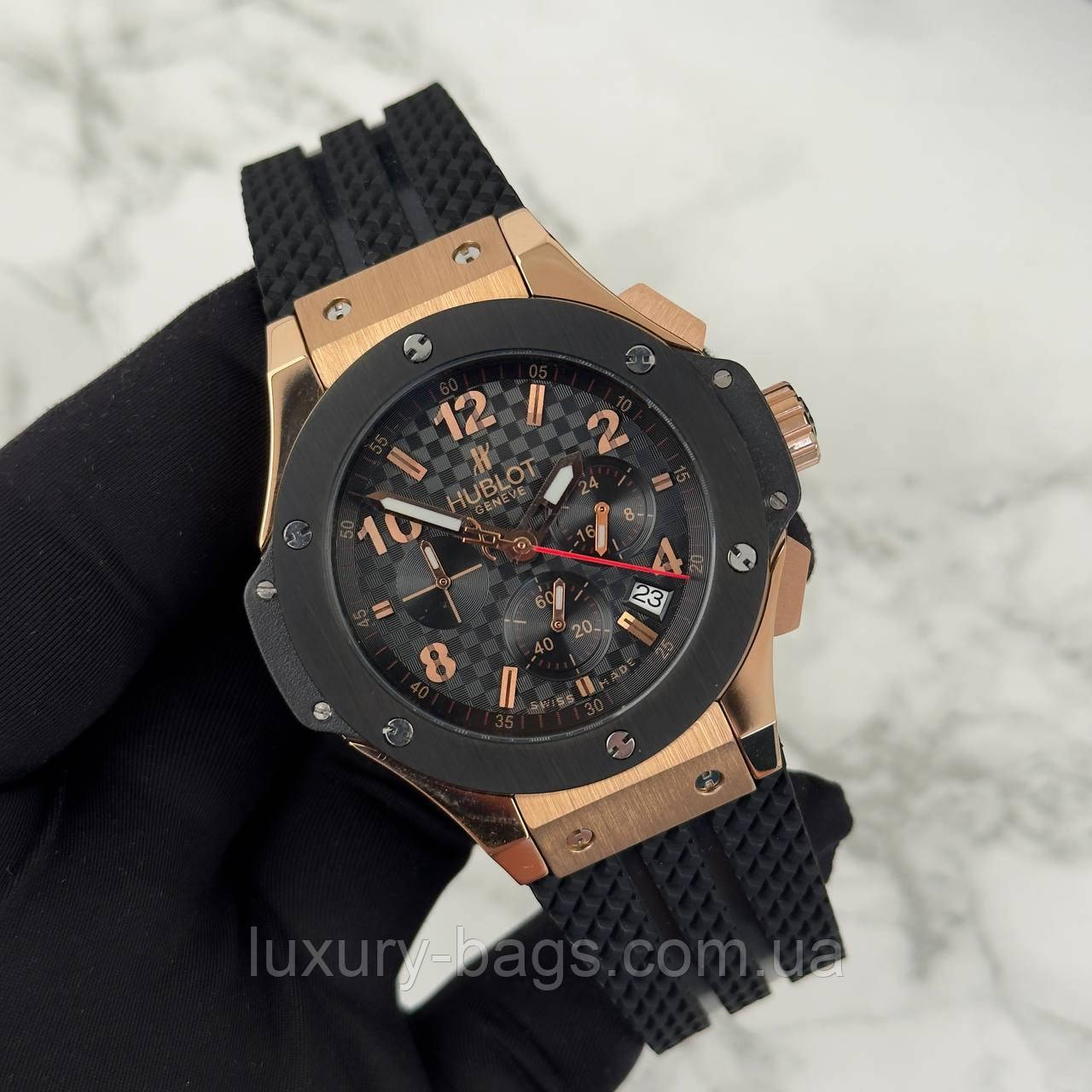 Стильний чоловічий годинник Hublot Big Bang, фото 1