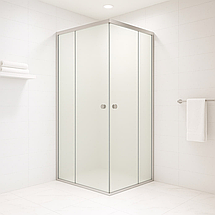 Душова кабіна Shower STN-164-6 90х90х190 см без піддону матове скло розсувні двері, фото 2