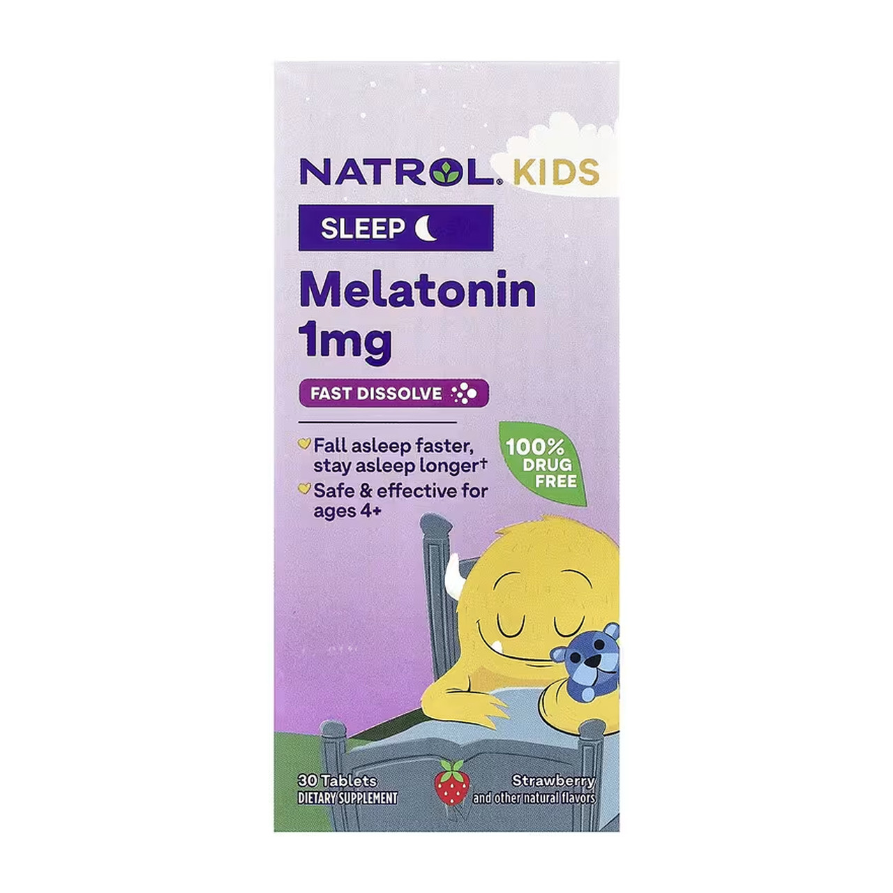 Kids Melatonin 1mg - 30 tabs, фото 1