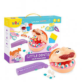 Набір для ліплення “Стоматолог” 8852 — тісто, щелепа, інструменти, бормашина