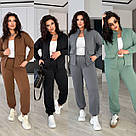 ЖІНОЧИЙ СПОРТИВНИЙ КОСТЮМ БАТАЛ 3-нитка р.48-58 ШОКОЛАДНИЙ ХАРИЗМА 7120, фото 9