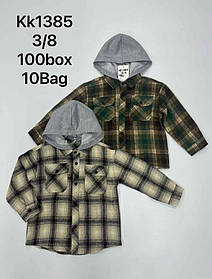 Сорочка на хлопчика оптом, S&D, 3/4-7/8 років, № KK-1385