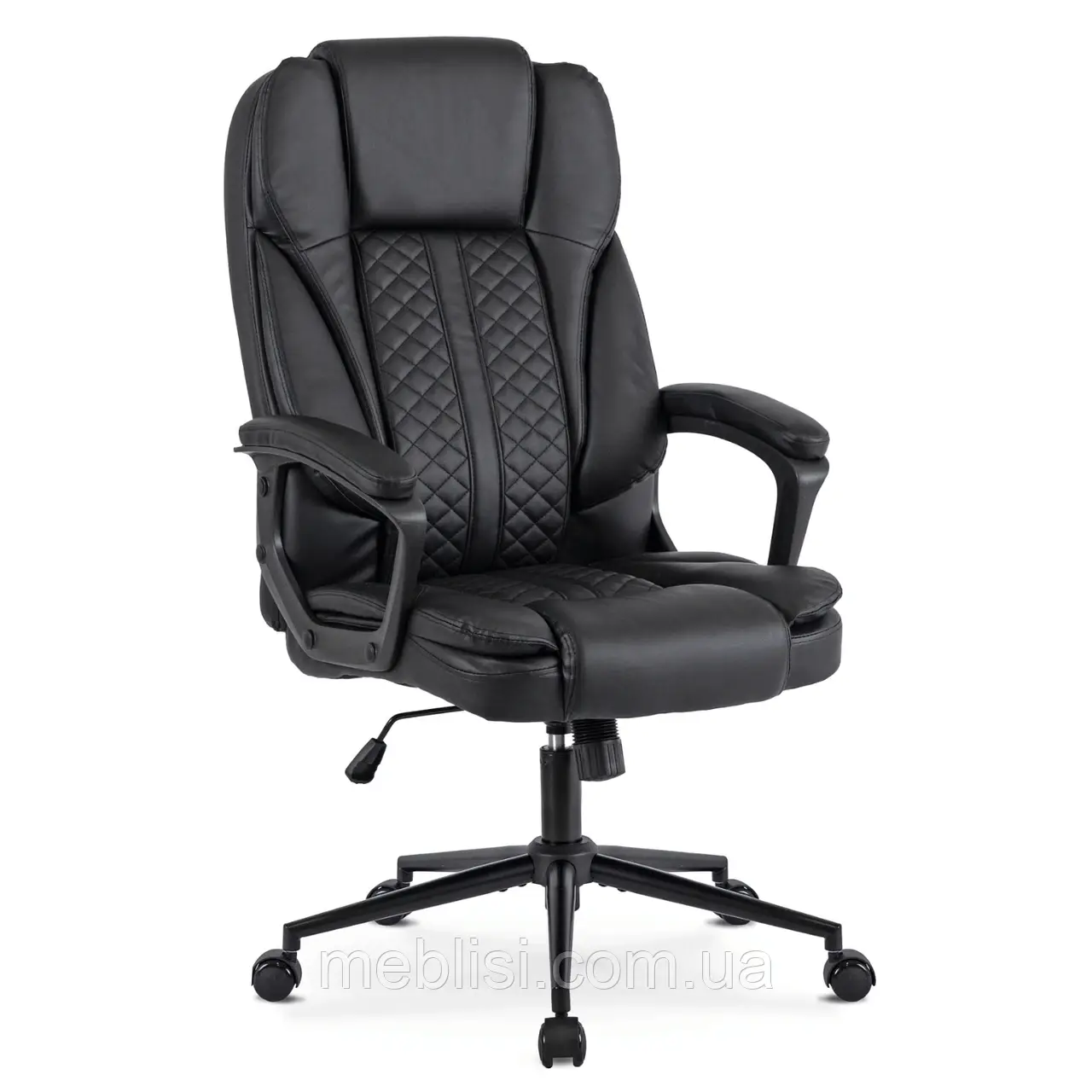 Офісне крісло чорне PHONIX еко шкіра (MEBEL ELIT) ME.PHONIX/CZ/E/FO