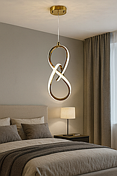 Підвіс для спальні Splendid Ray 20W до 8 м² колір Золотистий 30432619