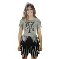 Костюм для Хелловін для дівчинки Піратка М сіро-чорний