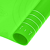 Силіконовий килимок кондитерський для розкочування тіста 50х70 см 5070LI салатовий, фото 10