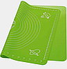 Силіконовий килимок кондитерський для розкочування тіста 50х70 см 5070LI салатовий, фото 2