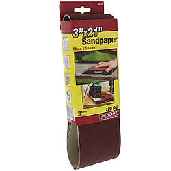 Шліфувальна стрічка Milescraft 75 x 533 мм Зернистість K120; 3 шт.