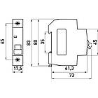 Автоматичний вимикач Lightwell MCB 1P 25A  (DZ47-63 C25), фото 4