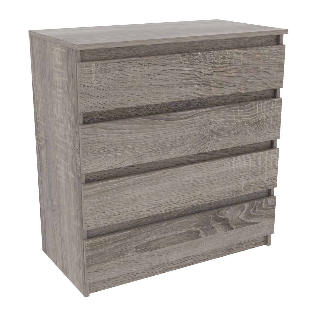 Комод №4, Антрацит, 800/450/850 Дуб сонома + трюфель, фото 1