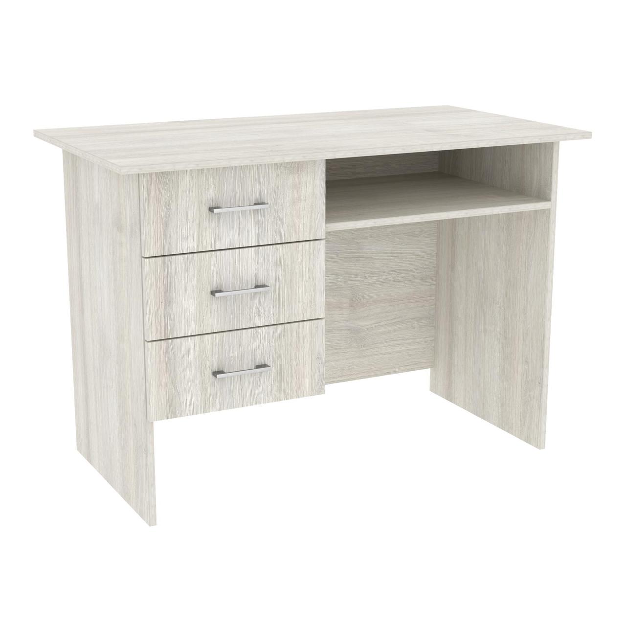 Стіл офісний ОСП-1, Антрацит, 1100/600/760 Дуб шамоні світлий, фото 1