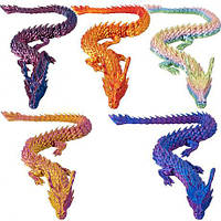 Від 2 шт. Рухлива 3D іграшка "Дракон" 96г 60см (04) купить оптом