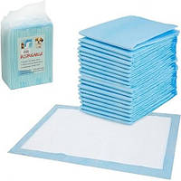 Набір одноразових вбиральних пелюшок для котів і собак 20 шт 60*90 см 742  купити дешево оптом в інтернет-магазині