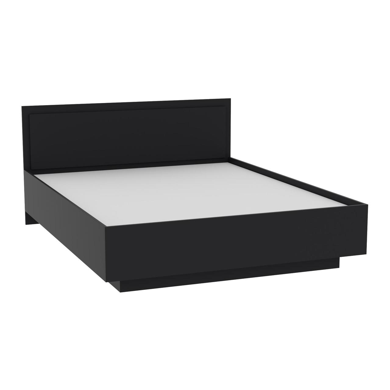 Ліжко Крістал №2 двоспальне, Антрацит, 2035х1432х850 2035х1632х850, Антрацит, фото 1