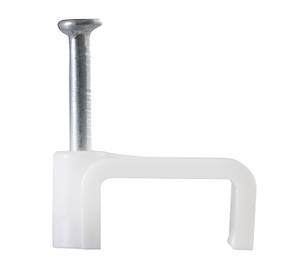 Скоби кабельні з цвяхом плоскі