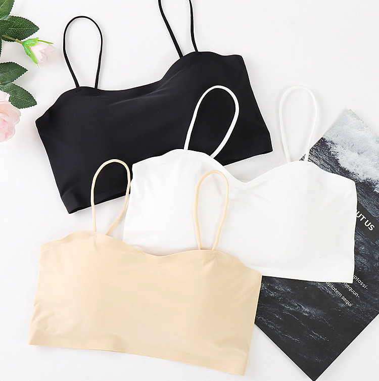 Топик в рубчик, на тонких бретелях, фото 1