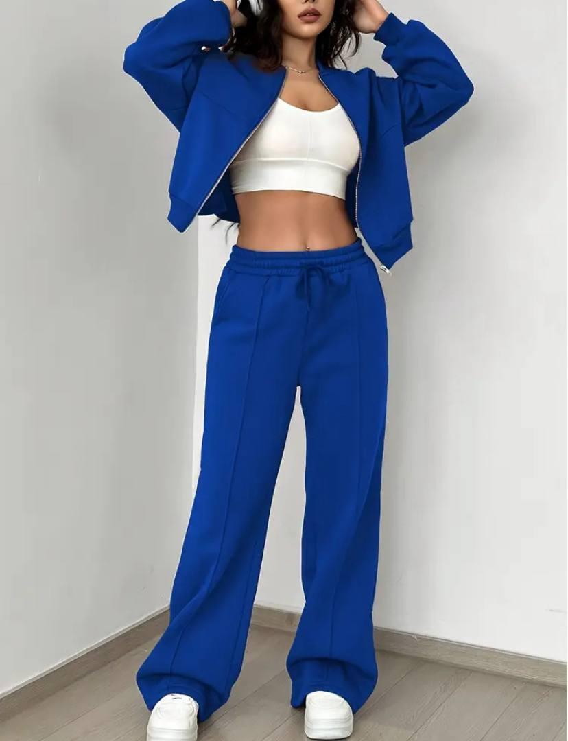 Жіночий костюм кофта на блискавці та штани, фото 1