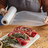 Плівка для вакуумного пакування в рулонах для вакууматора 5м х 30см 5шт, фото 6