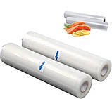 Плівка для вакуумного пакування в рулонах для вакууматора 5м х 30см 5шт, фото 10