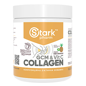 Для зв'язок і суглобів Stark Pharm Glucosamine Chondroitin Collagen MSM Complex + Vitamin C 270 г