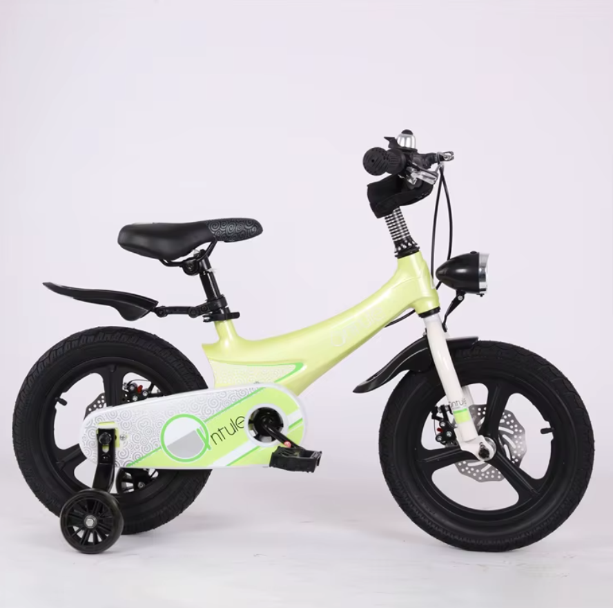 Дитячий велосипед KP-02 18" з додатковими колесами, дисковими гальмами, сталева рама, фото 1