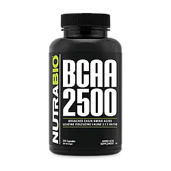 Амінокислоти NutraBio BCAA 2500 - 250 капс