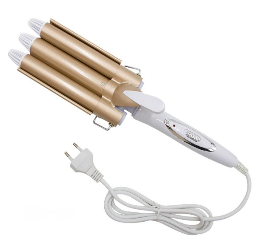 Плойка для завивки волосся Gemei GM 1988-25 45 Вт Біло-золотий, фото 1
