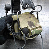 Текстильні камуфляжні наліпки для Peltor ComTac XP, XPI, III, V, VI Multiсam, фото 2